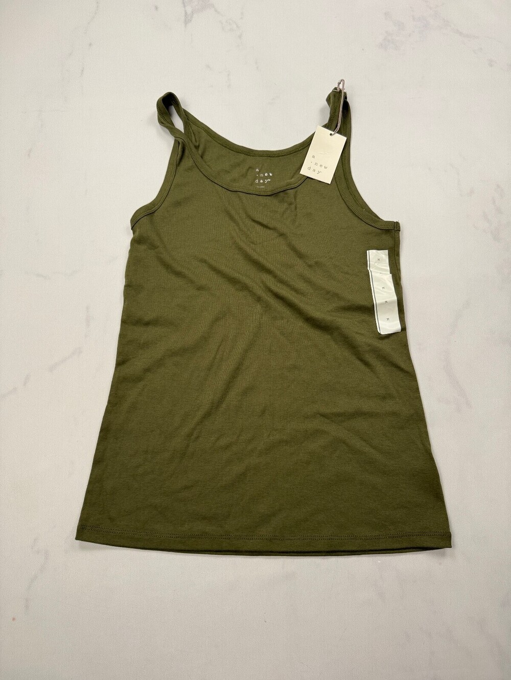 A New Day Tank Top Olive Current Minimalist - Womens Medium